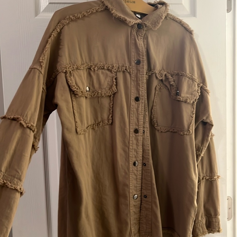 Khaki rock n roll Jean jacket